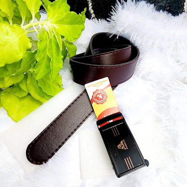 Automatic Buckle PU Leather Belt - Image 5