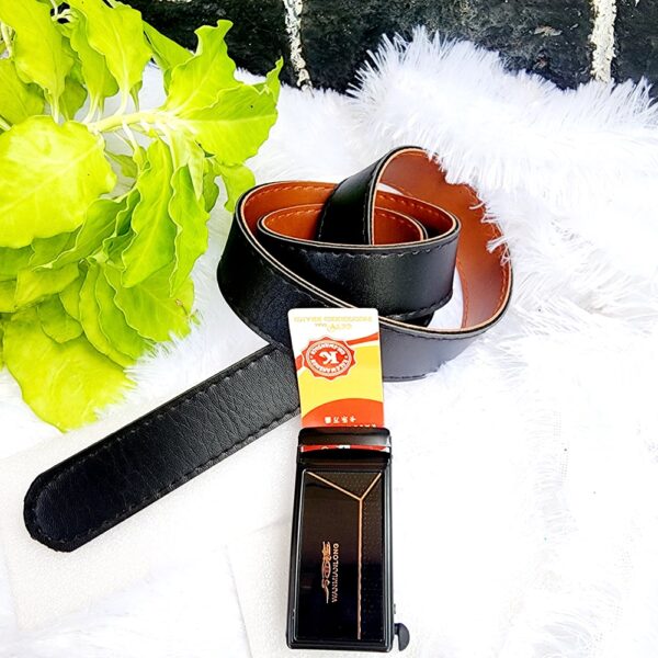 Automatic Buckle PU Leather Belt - Image 3