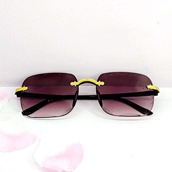 Square Frameless Ladies Sunglasses - Image 4