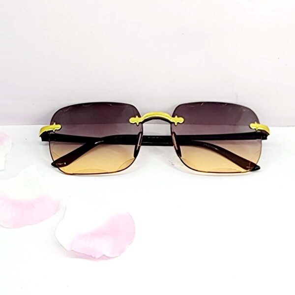 Square Frameless Ladies Sunglasses - Image 2